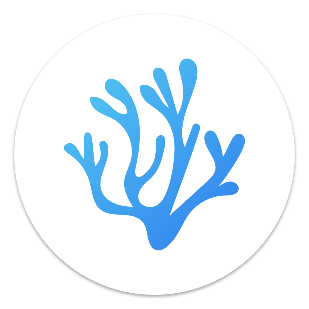 A blue algue/coral-like shape, the logo of
										  VSCodium Integrated Development Environment application.