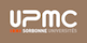 On brown rectangular background, white
										  capital letters U, P, M, C. Bellow
										  with white written Sorbonne
										  Universités3